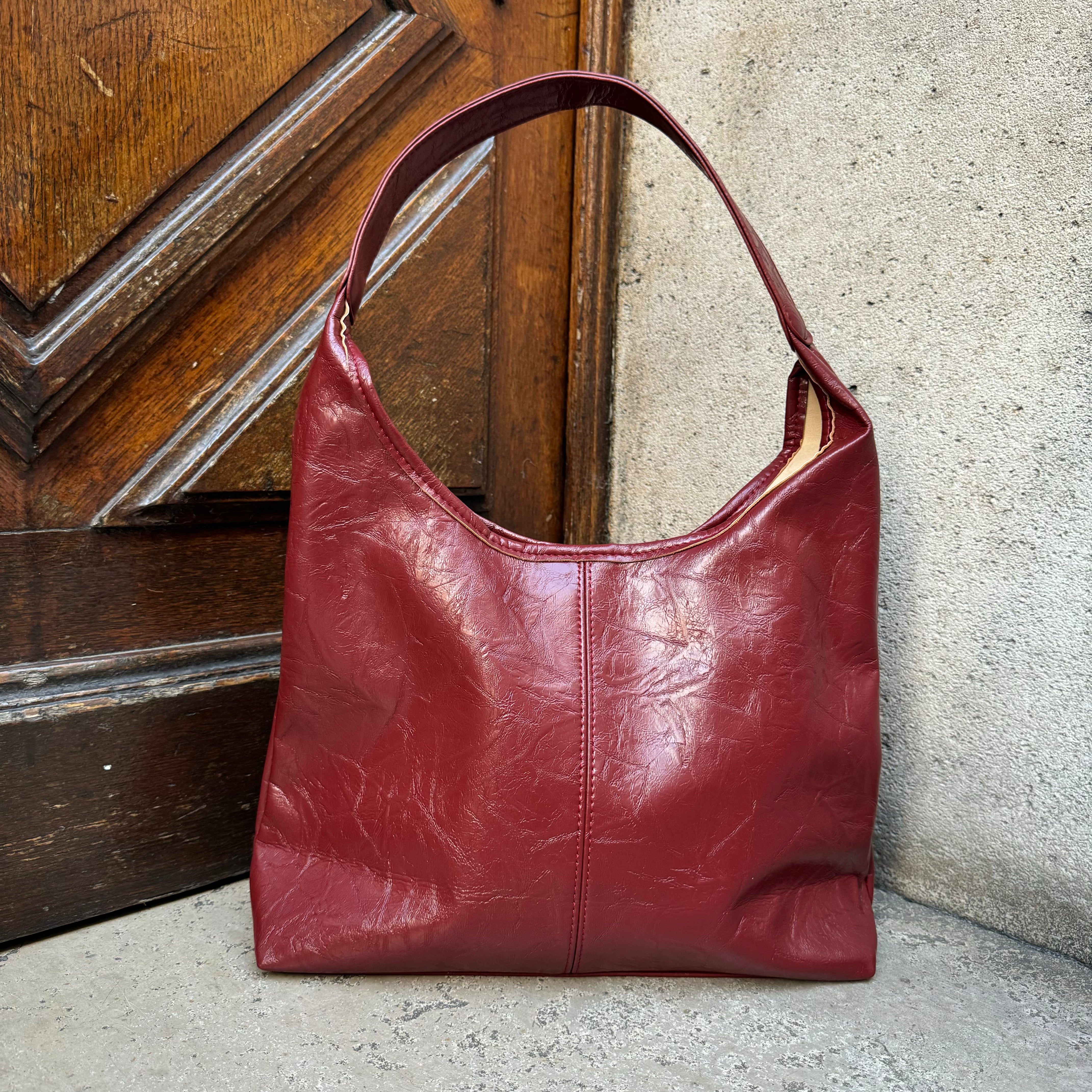 The Halo burgundy bag