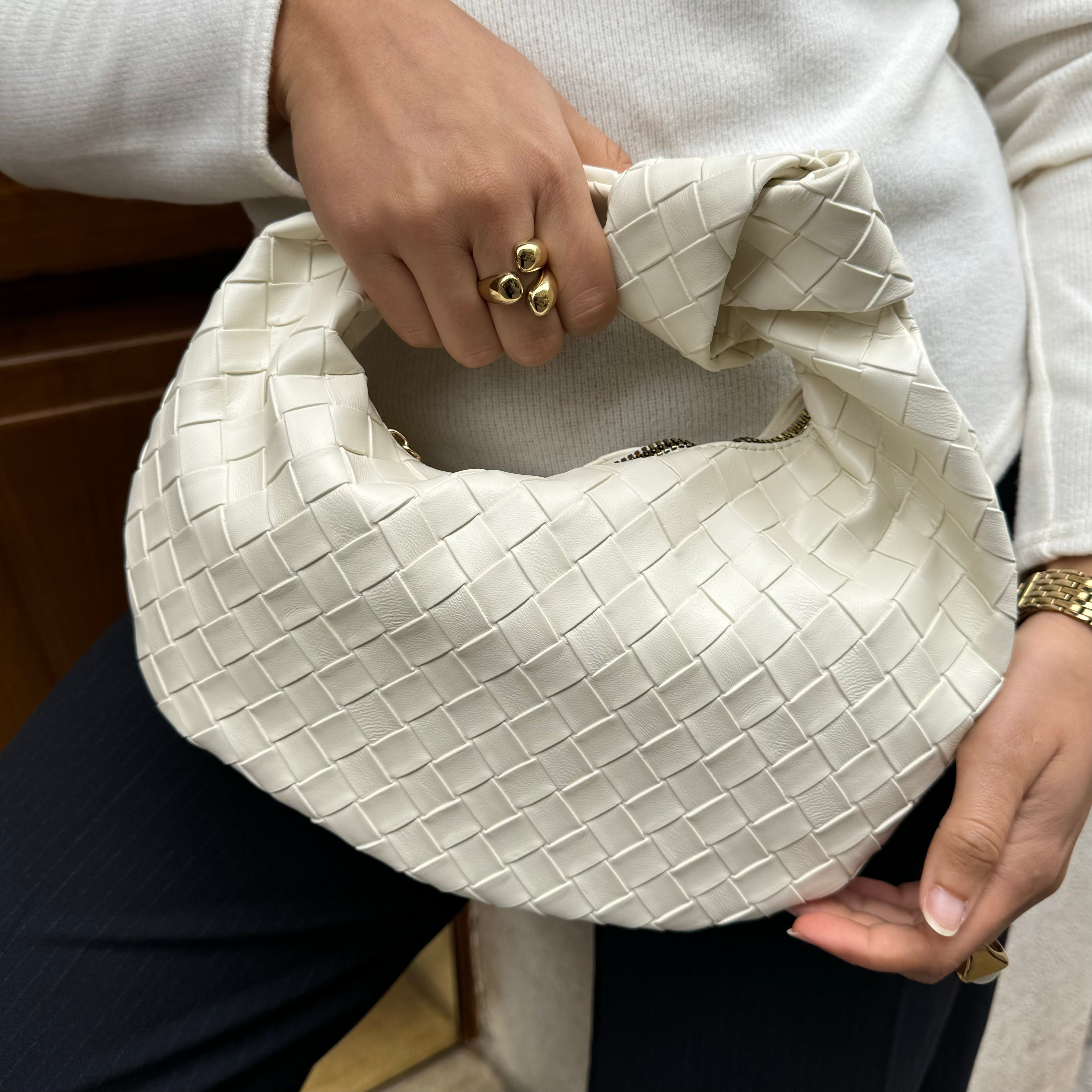 The white Velvet bag