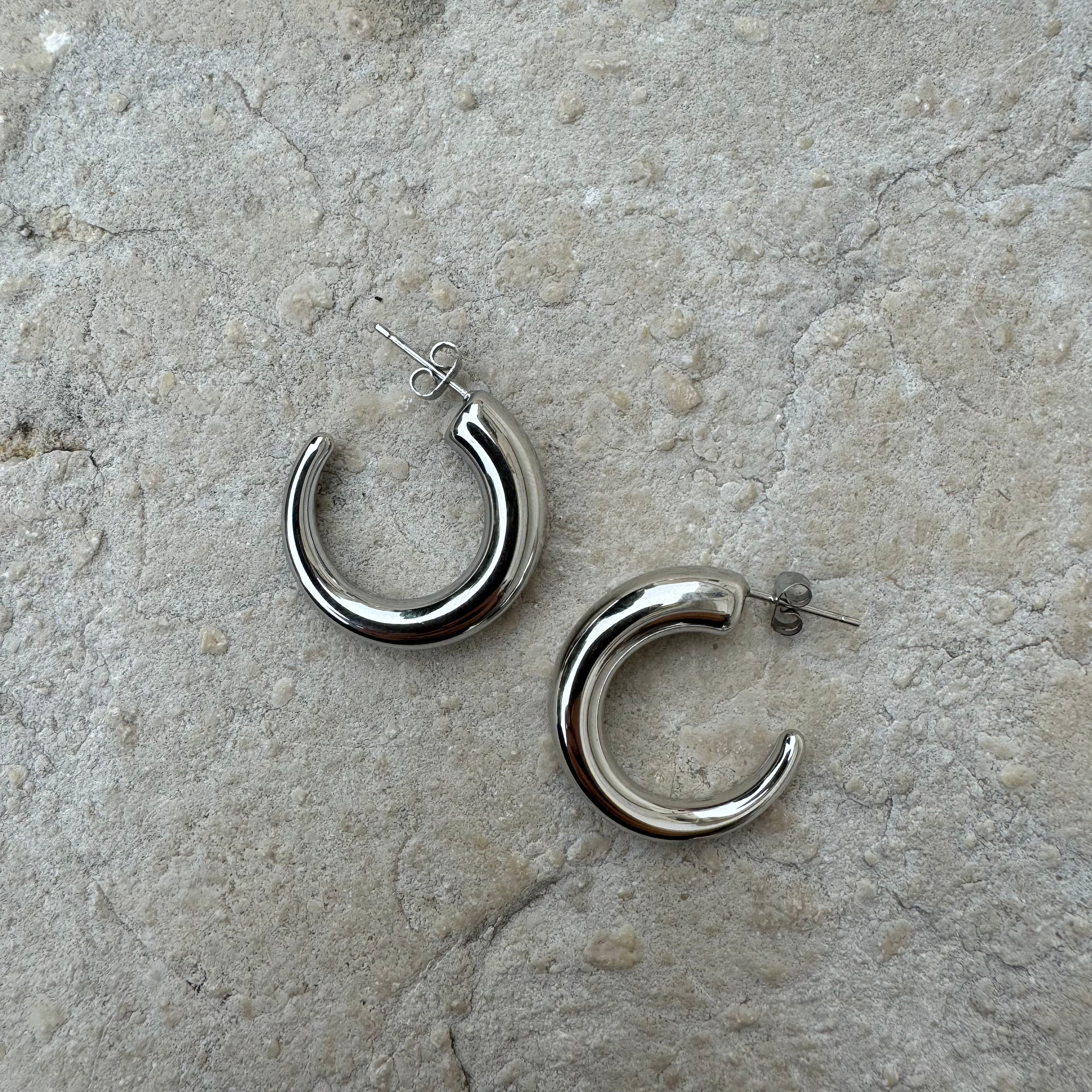 Luna silver earrings